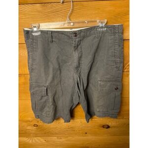 Dockers Mens Gray Cargo‎ Shorts Size 36 Outdoor Casual Everyday Fashion Summer